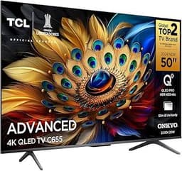 TCL QLED TV 50” C655 4K UHD GOOGLE TV DOLBY VISION ATMOS