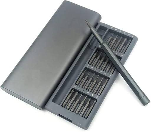 Conjunto Chave de Fenda Magnética 25 em 1 para Eletrônicos e Celulares